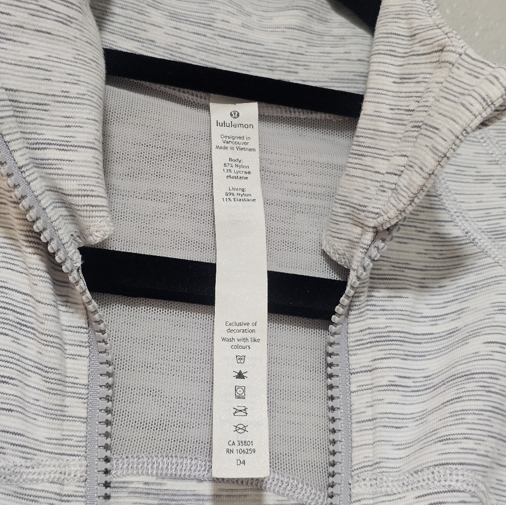 Women's Light Gray Utility Zipper Jacket Lululemon - Picture 3 of 7